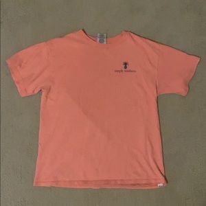 Coral girls simply southern tee